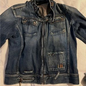 Diesel “Aran” Denim Motorcycle Jacket (XL)